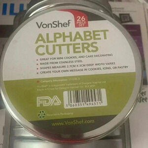 5 for $20 bundle item -Alphabet cutters